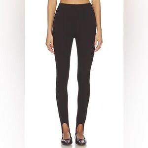 LESET Rio Stirrup Pant in Chocolate Size XS